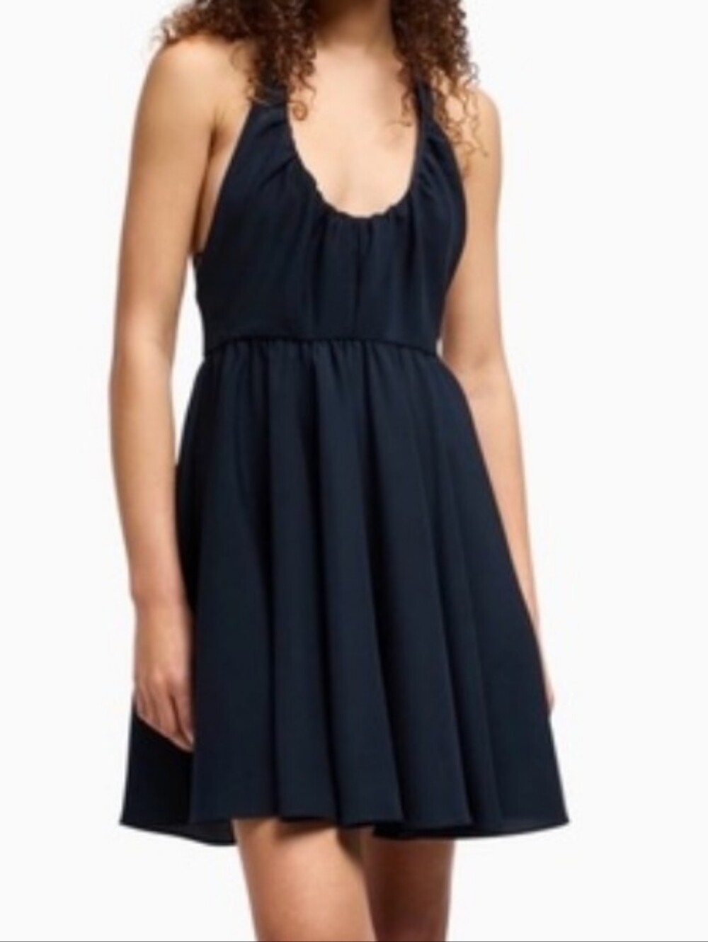 A/X Armani Exchange Blue Edition Party Cocktail Dress Backless Halter Coquette